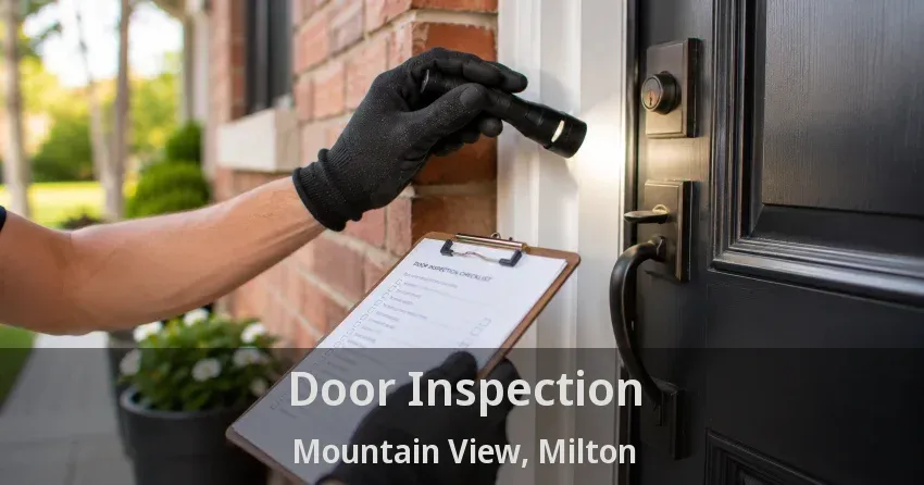 Door Inspection Mountain View, Milton - ON