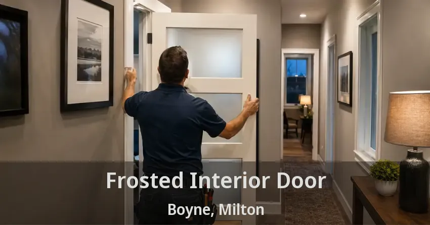 Frosted Interior Door Boyne, Milton - ON