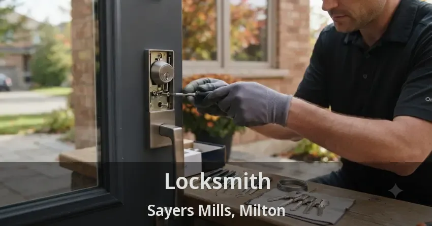 Locksmith Sayers Mills, Milton - ON