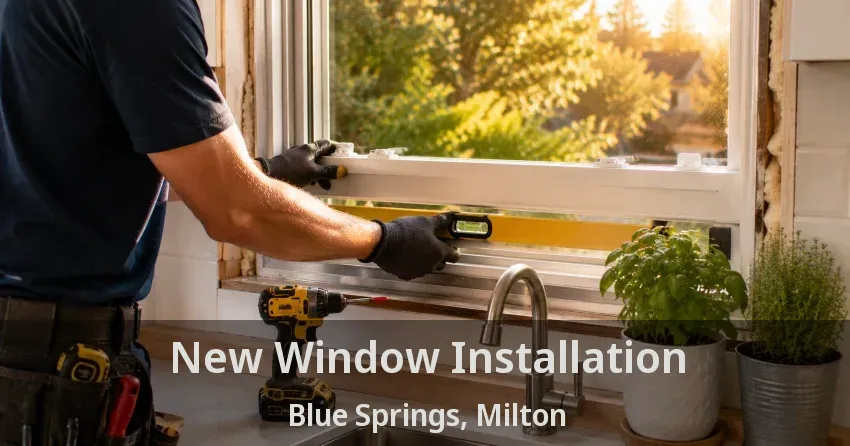 New Window Installation Blue Springs, Milton - ON