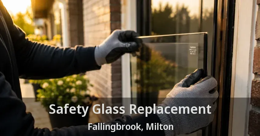 Safety Glass Replacement Fallingbrook, Milton - ON