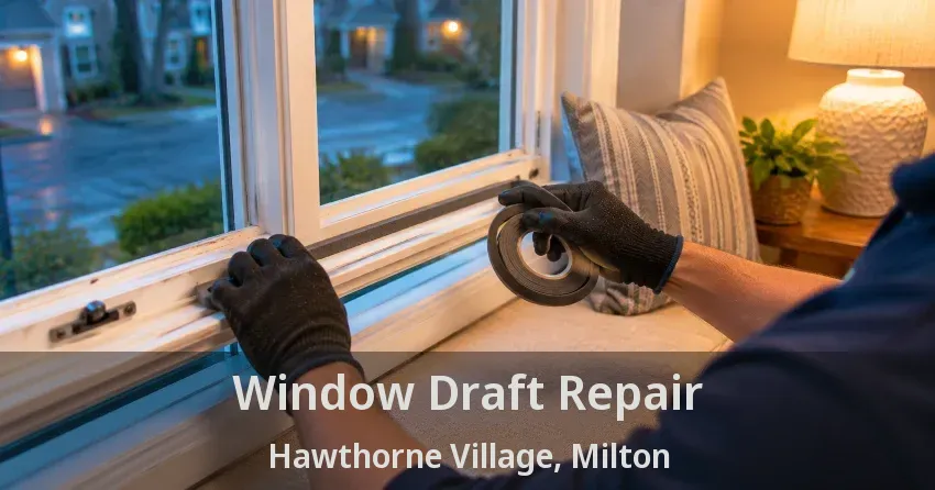 Window Draft Repair Hawthorne Village, Milton - ON