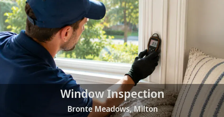 Window Inspection Bronte Meadows, Milton - ON