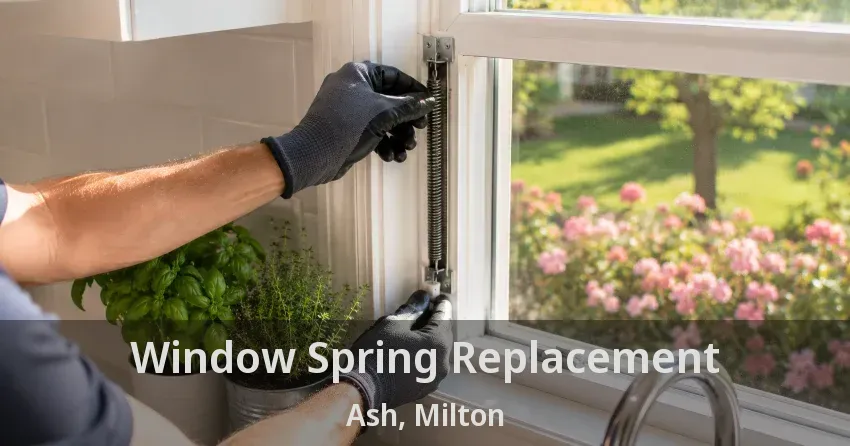 Window Spring Replacement Ash, Milton - ON